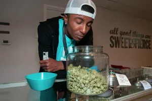 Selling: Selling medical and recreational marijuana at dispensary