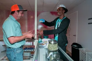 Selling: Selling medical and recreational marijuana at dispensary