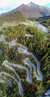 Incline: Serpentines at the Maloja Pass, Val Bregaglia, Engadine