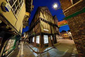 Tudor: Shambles and Little Shambles street scene with