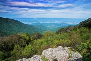 Vista: Shenandoah vista, Blue Ridge Parkway, Smoky Mountains, USA