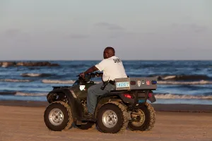 Patrol: Sheriff Patrols LA Beach after Oil Spill