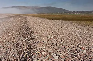 Levels: Shingle bank at Porlock Bay, spreading inland as