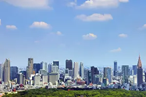 Paul Brown: Shinjuku city skyline, Tokyo, Japan