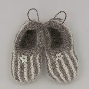 Shoes: Shoes - pair of newborn baby booties