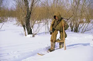 Skiing: A Siberian shaman / sorcerer / wizard / healer