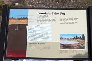 Bubbling: Sign - showing bubbling mud of the Lower Geyser