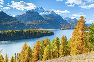 Bernina: Silsersee, Piz da la Margna, 3158 m, Upper Engadine