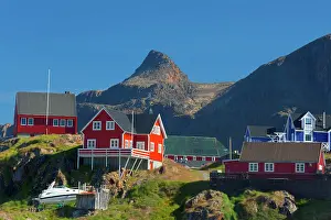 Sisimut: Sisimiut colourful houses Summer
