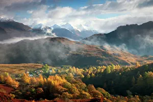 Sisters: Five Sisters of Kintail looking across the valley