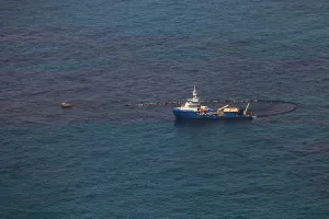 Remediation: Skimmer Boat at BP Oil Spill Site