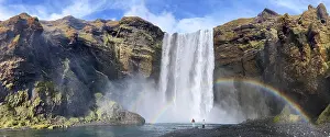 Skogafoss: Skogafoss Waterfall on the South Coast of Iceland