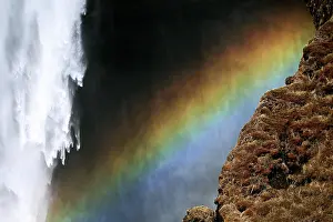 Skogafoss: Skogafoss Waterfall on the South Coast of Iceland