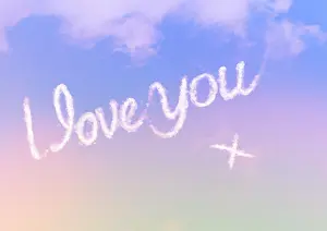 Aeroplane: Sky writing - I love you