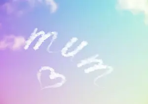 Aeroplane: Sky Writing - mum & a heart written in the sky