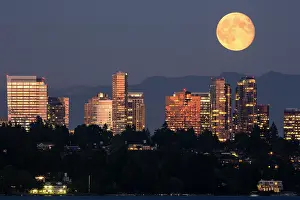 Bellevue: Skyline of Bellevue from Lake Washington