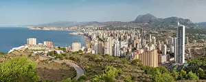 Alicante: Skyscrapers of Benidorm as seen from La Creu (Cross)