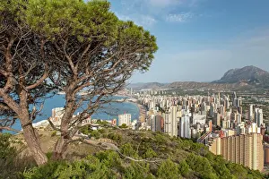 Alicante: Skyscrapers of Benidorm as seen from La Creu (Cross)