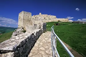Railing: Slovakia, Spis Region, Spissky Hrad. Spis