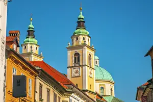 Tower: Slovenia, Ljubljana. Building towers in capital city. ic Cat