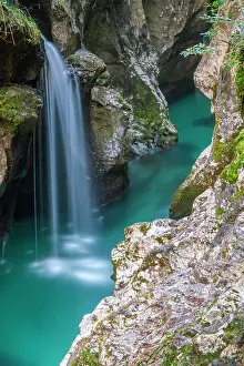 Slovenia: Slovenia, Triglav National Park, Soca River. Scenic with