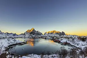 Lofoten: The small fishing village Reine on the Lofoten islands i