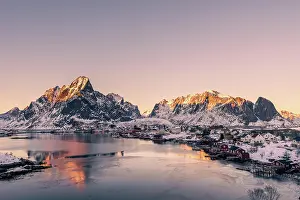 Lofoten: The small fishing village Reine on the Lofoten islands i