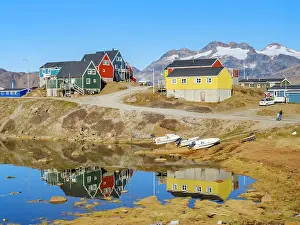 Settlement: The small harbor. Town Tasiilaq (formerly called