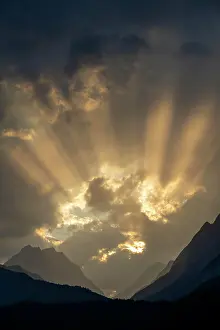 Groer: Small and Large Beggar's Throw at sunset, Karwendel M