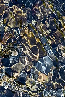 Smooth: Smooth river rocks beneath surface of small stream, Great