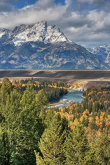 Tetons: Snake River Overlook with Autumn (Fall) colour