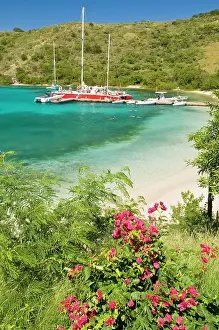 Moored: Snorkelers in idyllic Pirates Bight cove