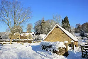 Cottages: Snow covered Houses