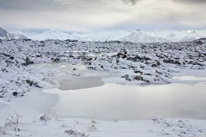 Laukvik: Snow covered Mountains in winter