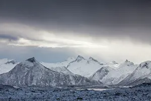 Laukvik: Snow covered Mountains in winter