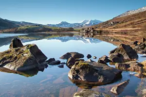 Snowdon: Snowdon horseshoe and mirror reflections taken