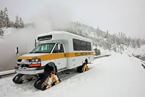 Snowmobile: Snowmobile - in snow