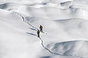 Sports: Snowshoe hiking in the Beverin nature park Park