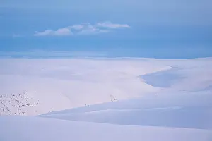 Fell: Snowy wintery mountain landscape, Batsfjord, B tsfjord