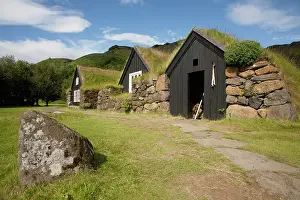 Shops: Sod roofed and walled storage and work shops