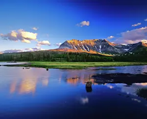Waterton: Sofa Mountain Reflects in Beaver Pond in