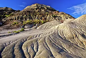 Weathered: Softer Soils show Runoff from Rain, Canada