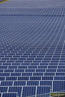Company: Solar field, solar park in the landscape, Fesselsdorf
