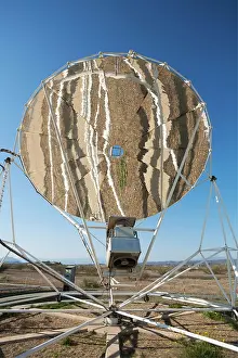 Stirling: Solar Panel - reflections in the mirror of a so-called