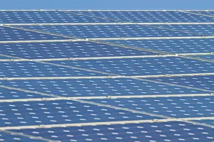 Photovoltaic: Solar Panels - A roof covered with photovoltaic solar panels