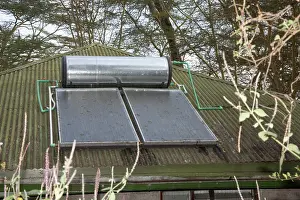 Powered: Solar Thermal Hot Water System on roof of cottage