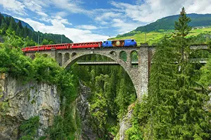 Viaduct: Solisbracke (Solis Bridge), Grisons, Switzerland
