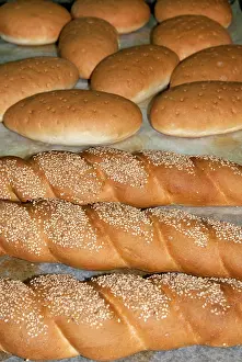 Bread: Sourdough bread rolls, cooked in the baker's laboratory
