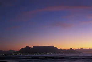 Hope: South Africa, City light of Cape Town shine
