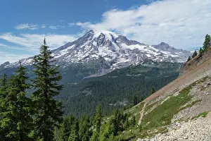 Pinnacle: South Face of Mount Rainier seen from Pinnacle Peak
